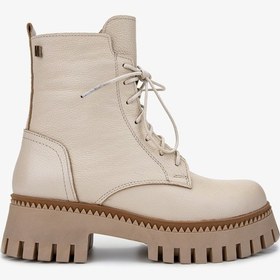 Resim Valmenti Kadın Hakiki Deri Bej Casual Bot 322 2251811 Bn Bot Sk24-25 Bej Fltr Bej 