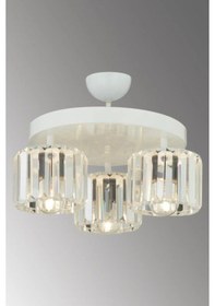 Resim İstanbul Avize Lara 3'lü Beyaz Yuv.y-10 Kristal Taşlı Avize 