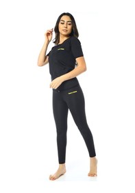 Resim Unisex Sweet Sauna Termal Fermuarlı Takım Siyah 