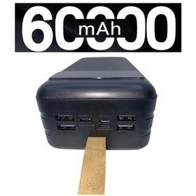 Resim Powerbank 60.000 Mah Akım Korumalı Ledli Powerbank 60000 Amper Power Bank Renkli 