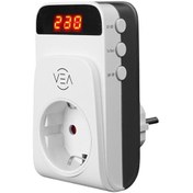 Resim VEA VE-25530 15A 3520W Dijital Göstergeli Aşırı Yüksek Gerilim Akım Korumalı Priz 