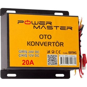 Resim Powermaster 24-12 Volt 20 Amper Oto Konvertör PM-8196 