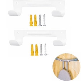 Resim Microcase Duvara Monte Ütü Ve Eşya Askılığı 2 Adet Al5441 Beyaz 