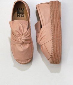 Resim Bueno Shoes Pudra Deri Kadın Dolgu Topuklu Espadril Ayakkabı 01wq3502 