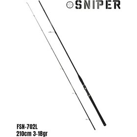 Resim Fujin Sniper 210Cm 3-18Gr Light Spin Kamış Fsn-702L 