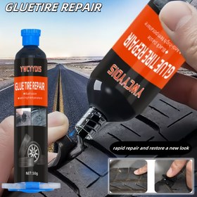 Resim 1 Adet - Yüksek Kaliteli Lastik Tamir Yapıştırıcısı, Özel Güçlü Yama Yapıştırıcı, Araba Lastikleri için Küçük Delikler, Çizikler ve Çatlaklar Onarımı, Küçük Araçlar, Motosikletler ve Bisikletler İçin Evrensel, Güçlü Yapışma, Su Geçirmez ve Aşınmaya Dayanıklı 