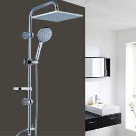 Resim Lüks Duş Robotu Tepe Duş Seti Duş Başlığı Sistemi Seti Yağmurlama Duş Robotu 