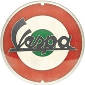 Resim Metal Duvar Panosu Vespa Vespa Motif-italyan Logo 35cm/ Nostalgic Art 