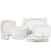 Resim Korkmaz Bone Selection 60 Parça Kare Yemek Takımı A8430 