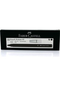 Resim Faber Castell 45 Siyah Keçeli Kalem 10 Adet 155002 