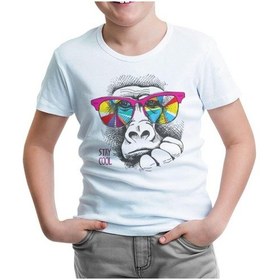 Resim Lord Tshirt Stay Cool - Maymun Beyaz Çocuk Tshirt 