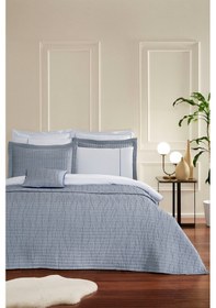 Resim Özdilek Celestial Çift Kişilik Yatak Örtülü Nevresim Takımı İndigo 