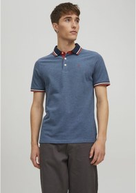 Resim Jack & Jones Basic Polo Tişört-Paulos 12136668 Denim Blue Lacivert 