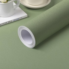 Resim 1 Rulo VVFPAX Dokulu Buzlu Yeşil Yapışkanlı Duvar Kağıdı - Kendinden Yapışkanlı Çıkarılabilir Kaplama, Dolap ve Mobilya için - Kolay Temizlenir, Rastgele Desenli, DIY Ev Dekoru, Nem Geçirmez, Çok Amaçlı Oda Aksesuarı 