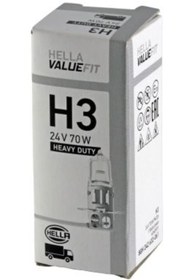 Resim Hella AMPUL H3 HALOJEN 24V/70W H3- PK22S DAF/IRISBUS/IVECO/MAN/MERCEDES/NEOPLAN/RENAULT/SCANIA/VOLVO 