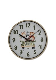 Resim Klik Slim Safari Çocuk Duvar Saati Krem 