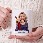 Resim En Süslü Anne Karikatürlü Kupa Bardak 