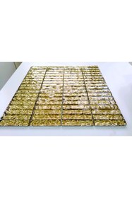Resim MozaiKristaL Mutfak Tezgah Arası Ve Iç Dekorasyon Için Gold Kristal Mozaik. ( 6 File Karo = 0.54 M2 Fiyatıdır ) 