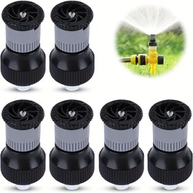 Resim 3/6 Adet Bahçe Sulama Başlığı, 360° Dönebilen Yeraltı Sulama Başlığı Büyük Alan Kapsamı Otomatik Çim Sulama Başlığı G1/2 İç Dişli Ayarlanabilir Sulama Başlığı Çimler, Avlular ve Bitkiler için Uygun 