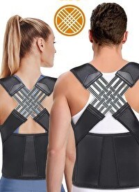 Resim Pikas EX-91 Kolonlu Kadın Erkek Kifoz Önleyici Sırt Dik Duruş Korsesi 