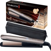 Resim Remington Keratin Therapy Pro Profesyonel Saç Düzleştirici, Isı Koruma Sensörü, Yüksek Kaliteli Keratin Seramik Kaplama, Dijital Ekran, 160-230°C, S8593 