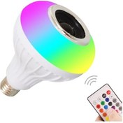 Resim Bosphorusboutique Ünitesi S-mart Mufunye Led'ler Kontrol Kısılab Işık Hoparlör C85-265v B-ulb Bt Bt Beyaz+rgb Bağlantılı A 301 12w Mi 
