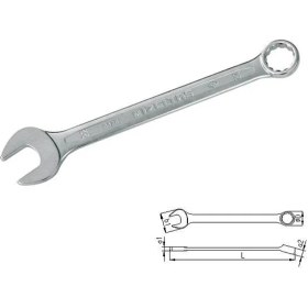 Resim Aylina Mey Ithalat® Izeltaş 0320 Kombine Anahtar 12 mm Kısa Boy 