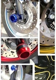Resim Motosiklet Teker Koruma Takozu Takım Yeşil 