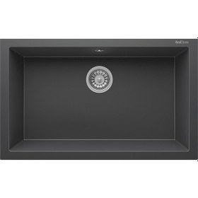 Resim Real Stone K Serisi K013 Eviye Antrasit 77 x 47.5 CM Tezgah Altı Antrasit 