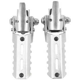 Resim Wezone Motosiklet Ön Ayak Tabanı Klembi, Çelik, 22/25mm Borular İçin, Bmw R1250gs/r1200gs Adv Uyumlu, Gümüş Rengi 