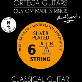 Resim Ortega NYA44N Regular Nylon Authentic 4/4 Set Klasik Gitar Teli (Normal Tension 028/043) 