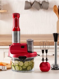 Resim Karaca 1,5 LT CAM Hazneli Mutfak Robotu, 4 Kanatlı Bıçak, Çırpma, Dilimleme, Doğrama, Buz Kırma 2000W 