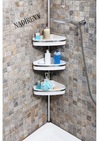 Resim Primanova Fina Yaylı Banyo Köşe Köşelik Beyaz N39 Çok Renkli 