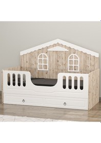 Resim Sude Membran Yavrulu Montessori Karyola - Beyaz Soho Diğer 