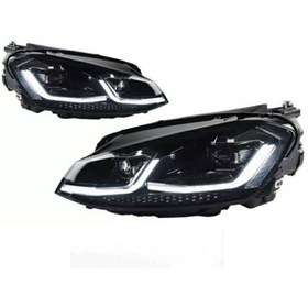 Resim Genel Markalar - ÖN FAR SET ( J DİZAYN LED ) GOLF 7.5 2017- İTHAL 