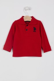 Resim U.S. Polo Assn. U.S. Polo Assn Erkek Bebek Kırmızı Sweatshirt 