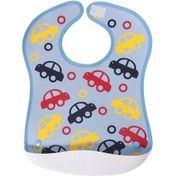 Resim Sevi Bebe Plastik Cepli Önlük Art-72 Arabalı Çok Renkli 