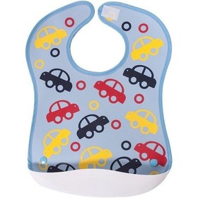 Resim Sevi Bebe Plastik Cepli Önlük Art-72 Arabalı Çok Renkli 