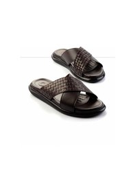 Resim Bambi Kahve Leather Erkek Terlik E04433045043 Kahve 