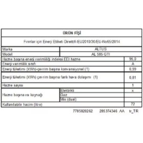 Resim Altus Al 585 GTI 65 LT Solo Fırın 