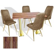 Resim Karanfil Gold Werzalit - Çırağan Gold Masa Takımı 80x140 