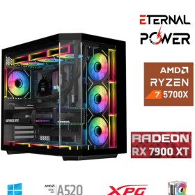 Resim ETERNAL POWER RYZEN 7 5700X 32G DDR4 1TB M.2 RX7900XT A520 A750W 
