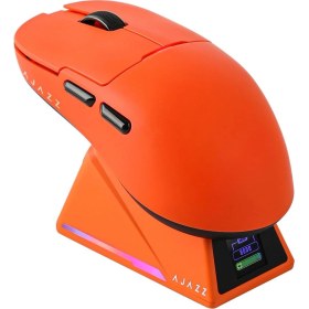 Resim Ajazz AJ159 Apex 42000 Dpı Manyetik Şarj Istasyonu-Tft Ekranlı Mouse-Paw 3950 Sensör-8k Dongle 