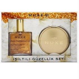 Resim Nuxe Işıltılı Güzellik Seti - Or Kuru Yağ 100 ml + Kompakt Pudra 25 gr 