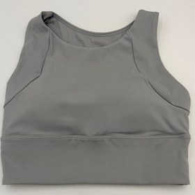 Resim Sculpt Spor Sütyeni Yüksek Destek Toparlayıcı Fitness Yoga Spor Bra Gri 