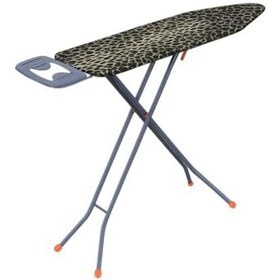 Resim Greenline Ütü Masası Kılıfı, Keçeli Yanmaz, Pamuklu, Gri Leopar Desenli, 145x56 Cm, Battal Boy Xxl Açık Ahşap 