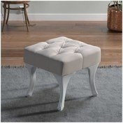 Resim GNY TİCARET Kapitoneli Krem Puf 40x40 