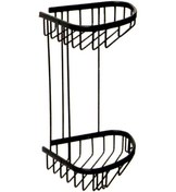 Resim Lider Ikili Siyah Köşe Süngerlik Şampuanlık Paslanmaz Pirinç Çok Renkli 