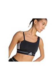 Resim Adidas Q2 Hyperglam Ls Kadın Siyah Yuvarlak Yaka Sporcu Sütyeni Siyah 