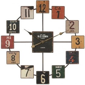 Resim Viyana 3D Metal Duvar Saati 67 Cm Çok Renkli 